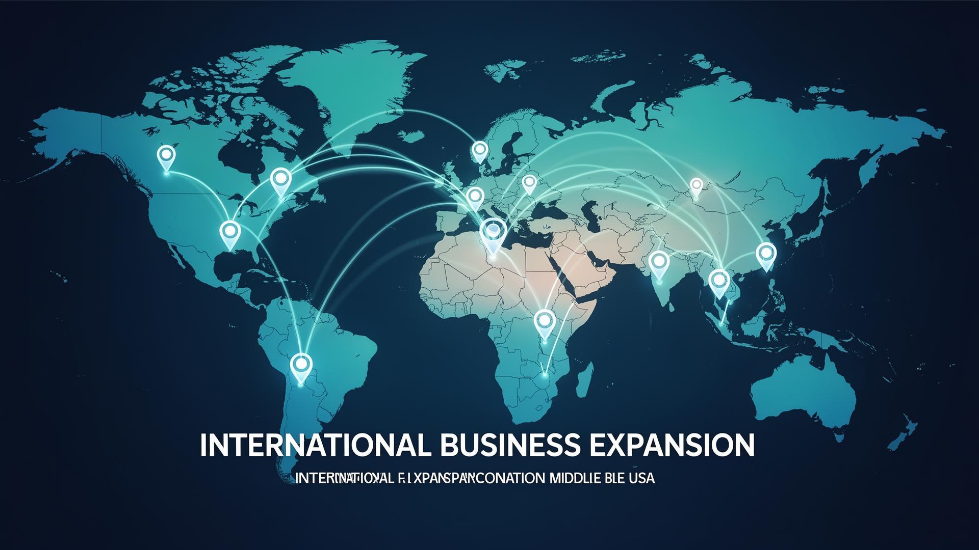 UAE entrepreneurs expanding to the US market - a world map showing trade connections between the Gulf and America