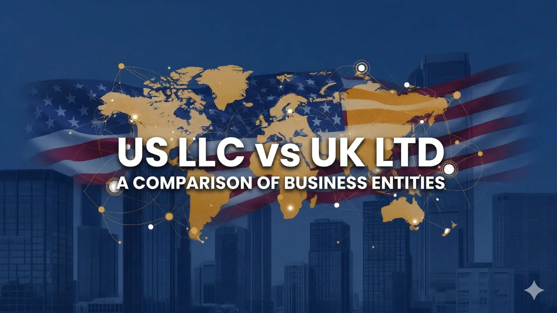 UK LTD vs US LLC comparison for non-resident founders — side-by-side analysis of costs, taxes, and compliance
